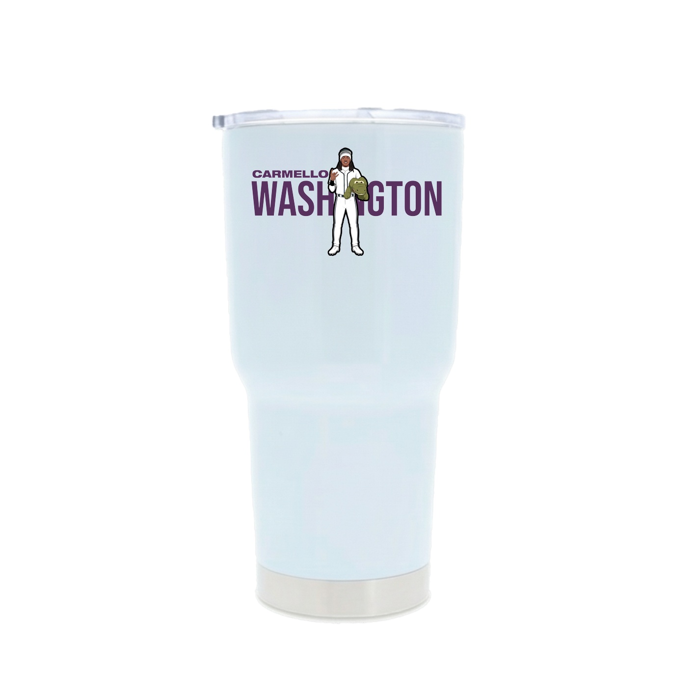 30oz Stainless Steel Tumbler — Player Name in White