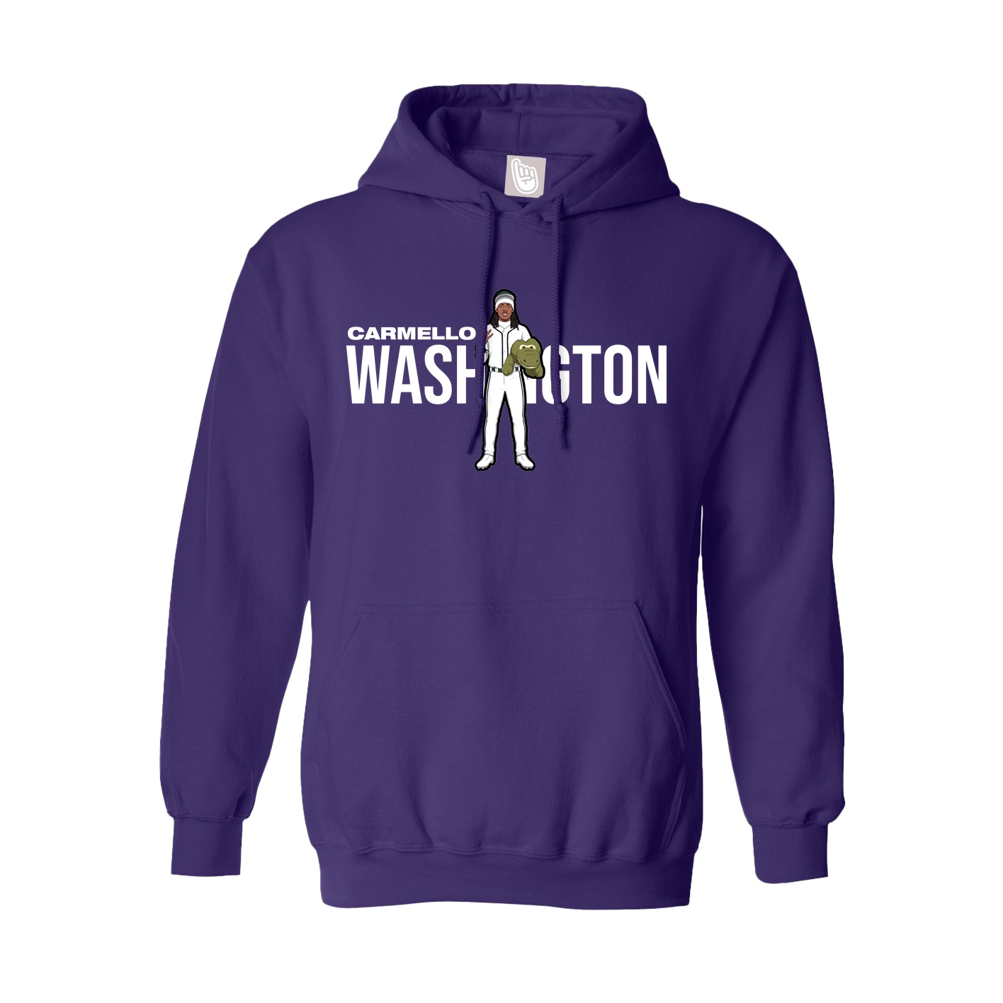 Youth Hoodie — Player Name in Purple