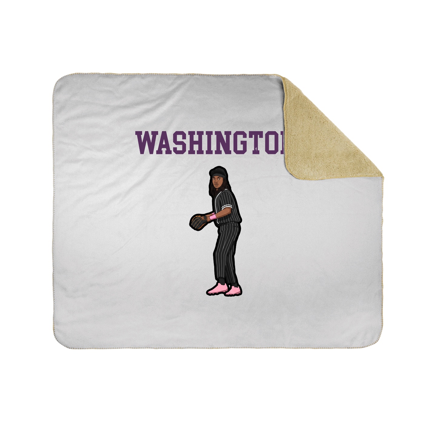 Throw Blanket — Shirsey in White