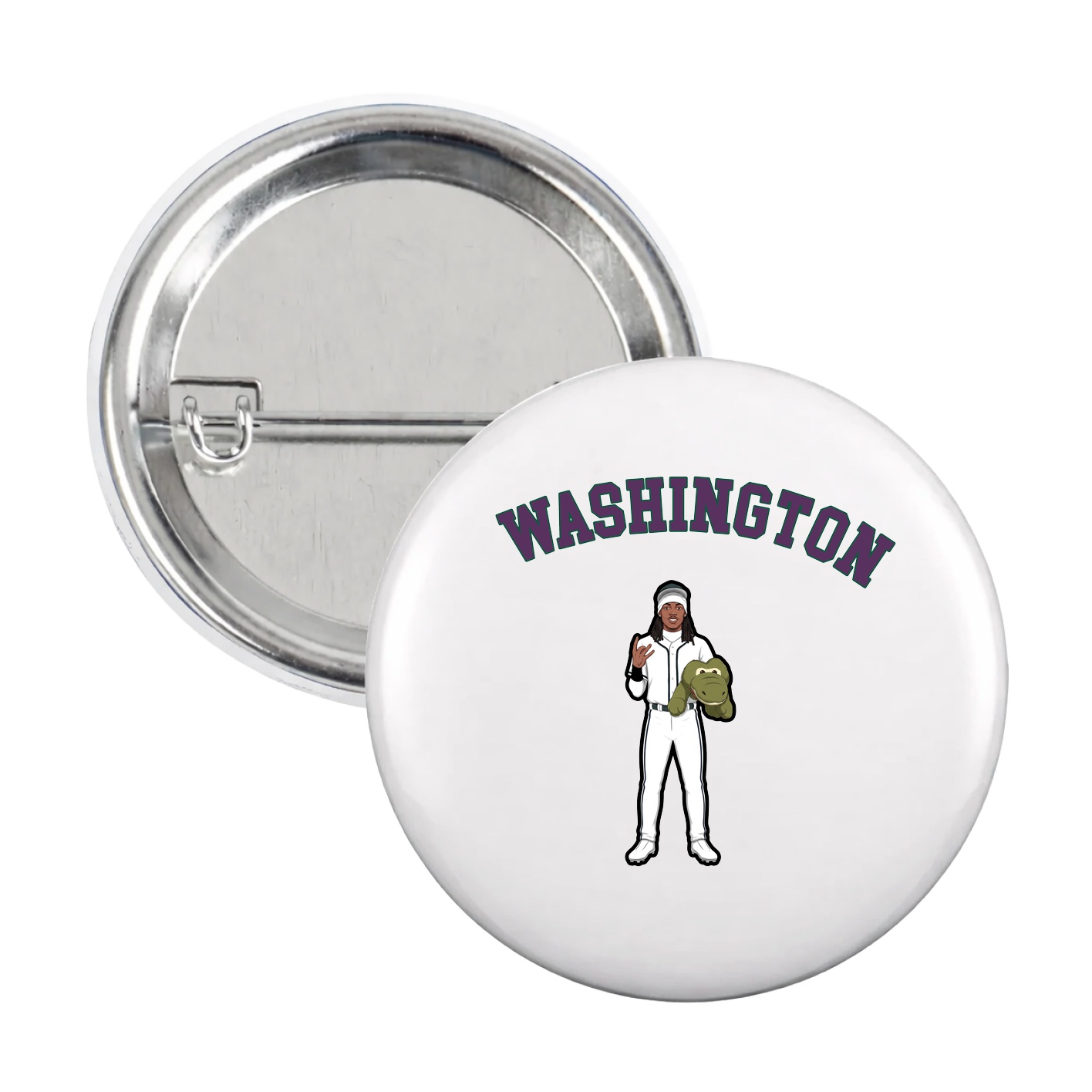 Game Day Button — Shirsey Arch in White