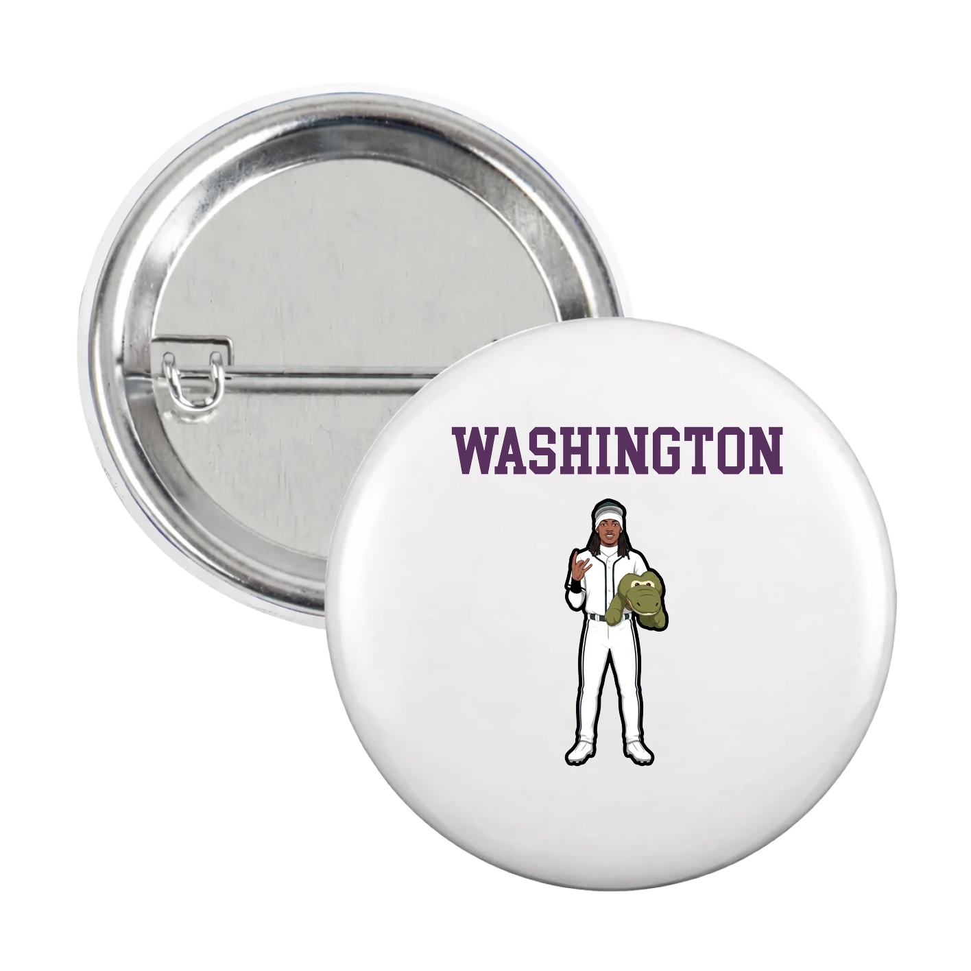 Game Day Button — Shirsey in White