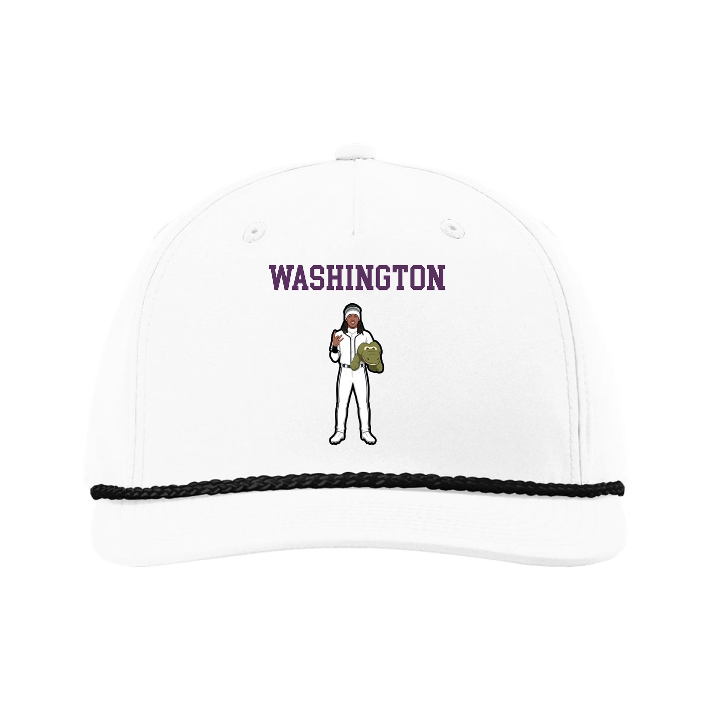 Five-Panel Classic Rope Cap — Shirsey in White