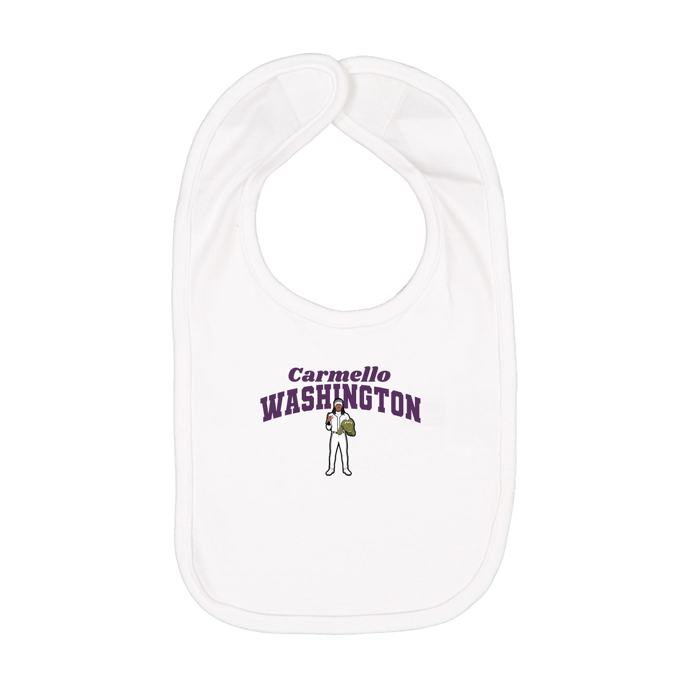 Infant Bib — Signature Arch in White