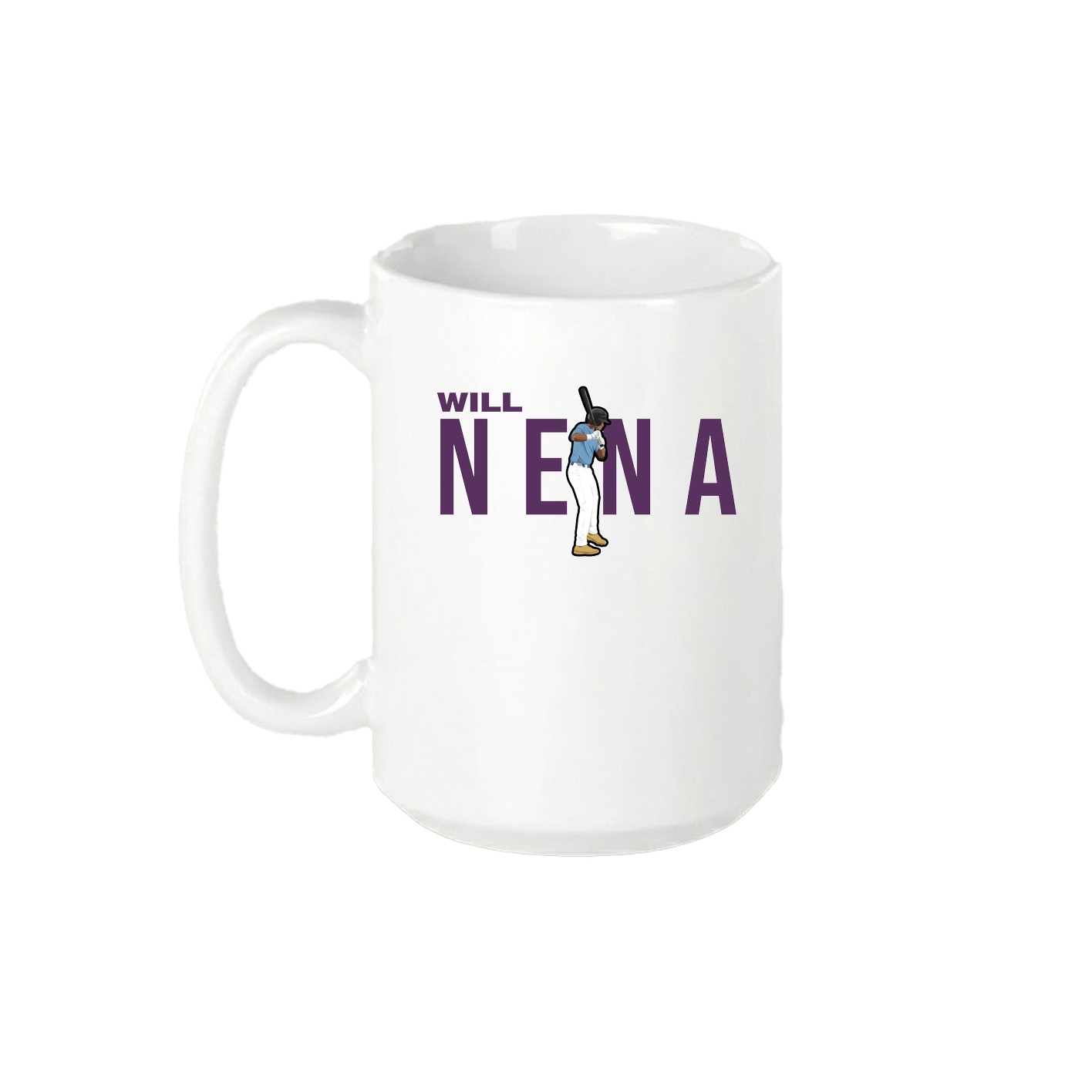 15oz Coffee Mug — Player Name in White