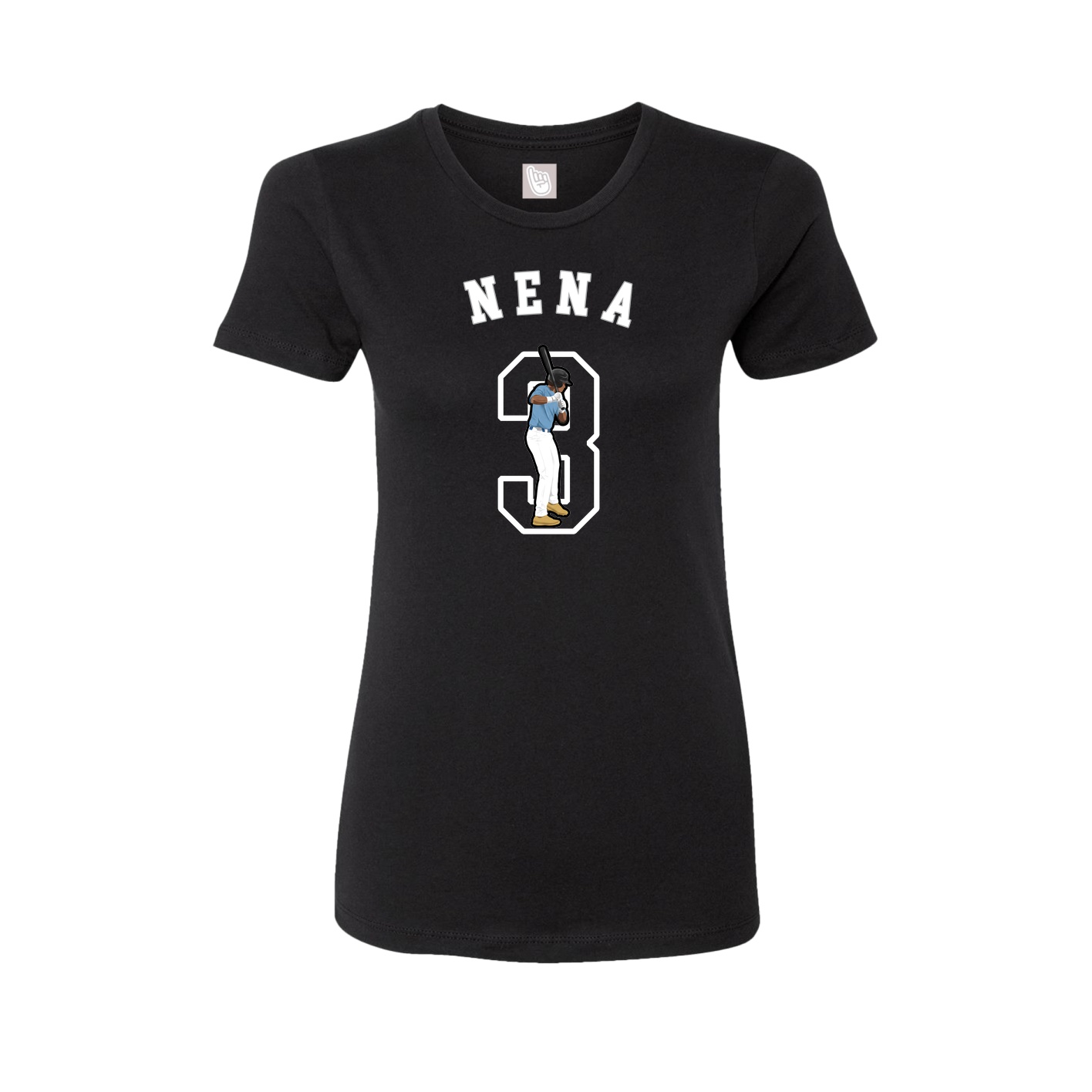 Fitted Women's Tee — Shirsey Arch in Black
