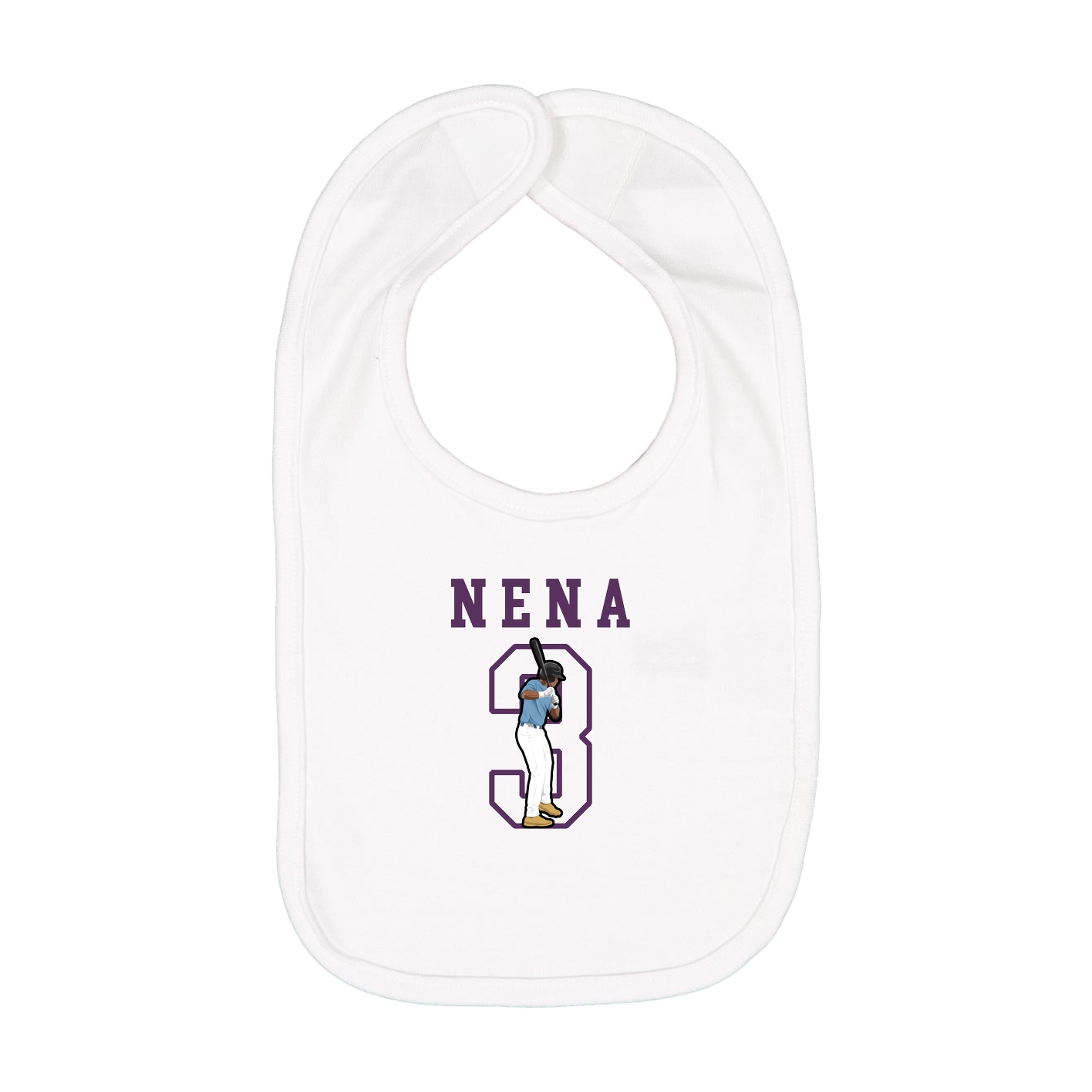 Infant Bib — Shirsey in White