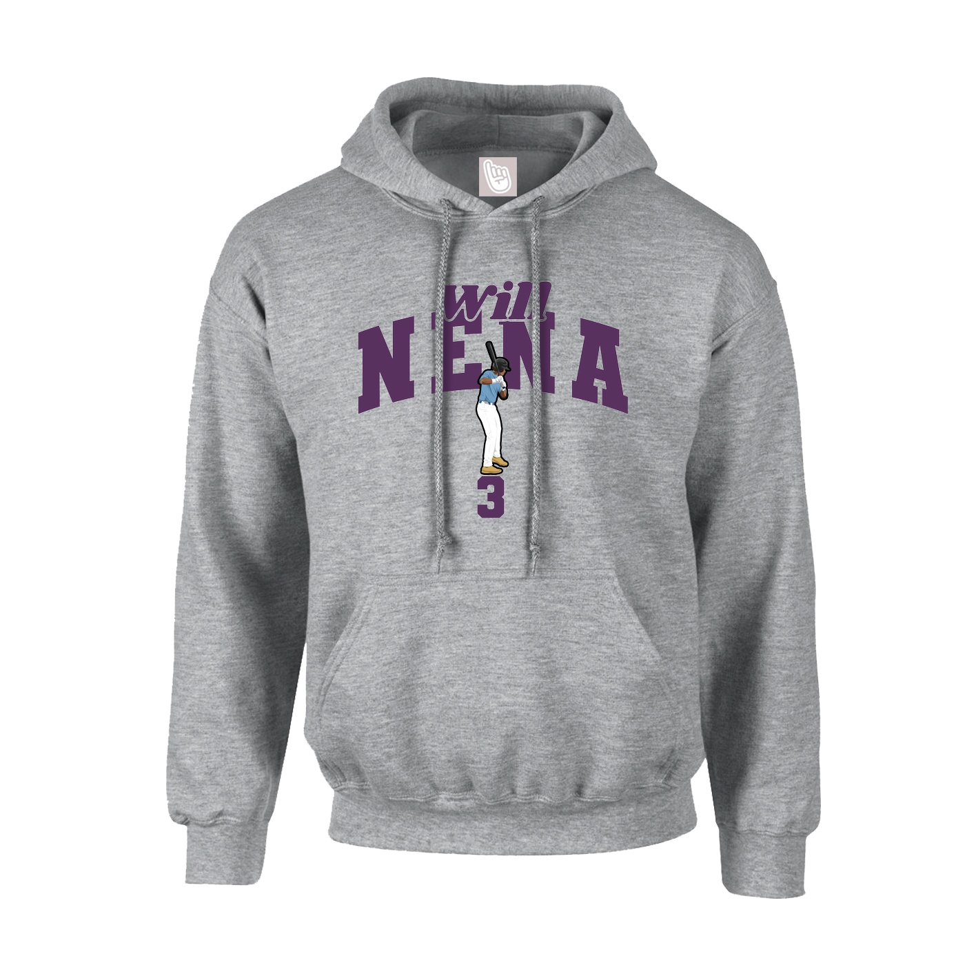 Hoodie — Signature Arch in Grey