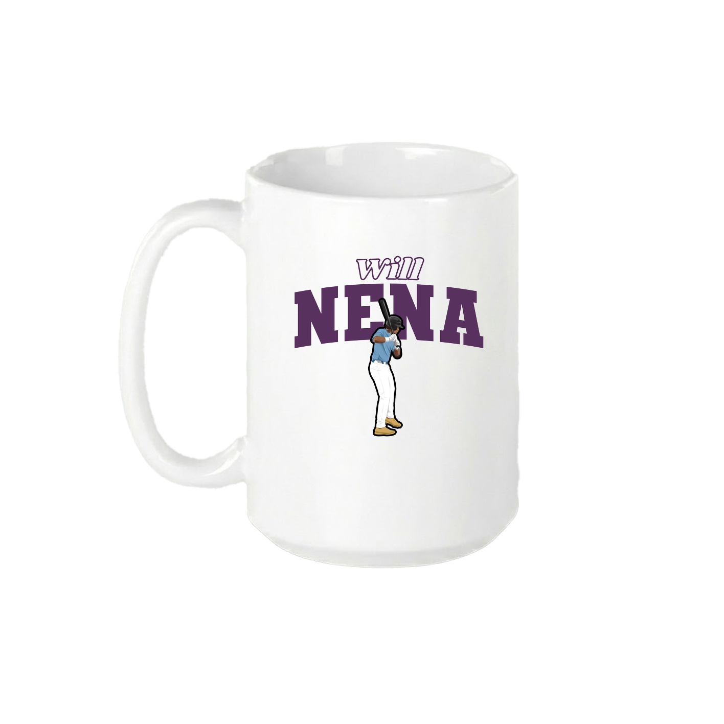 15oz Coffee Mug — Name Arch in White