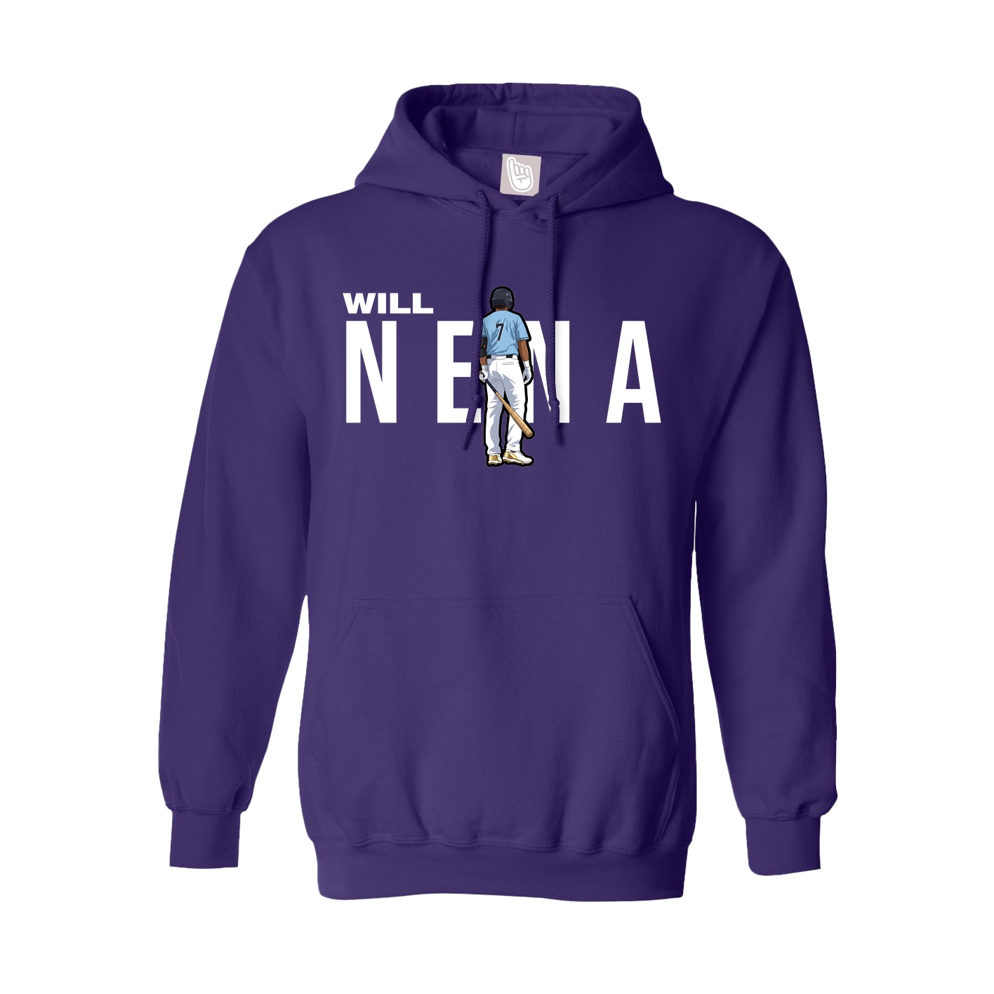 Youth Hoodie — Player Name in Purple