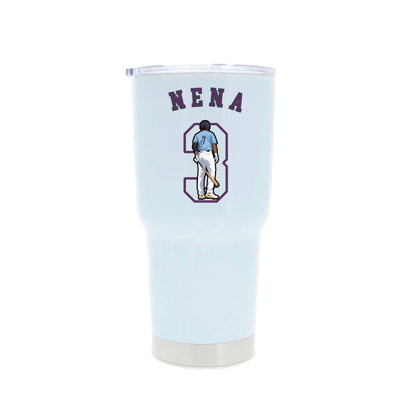 30oz Stainless Steel Tumbler — Shirsey Arch in White