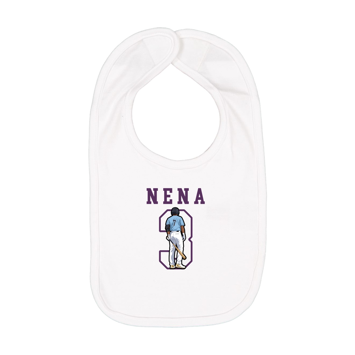 Infant Bib — Shirsey in White