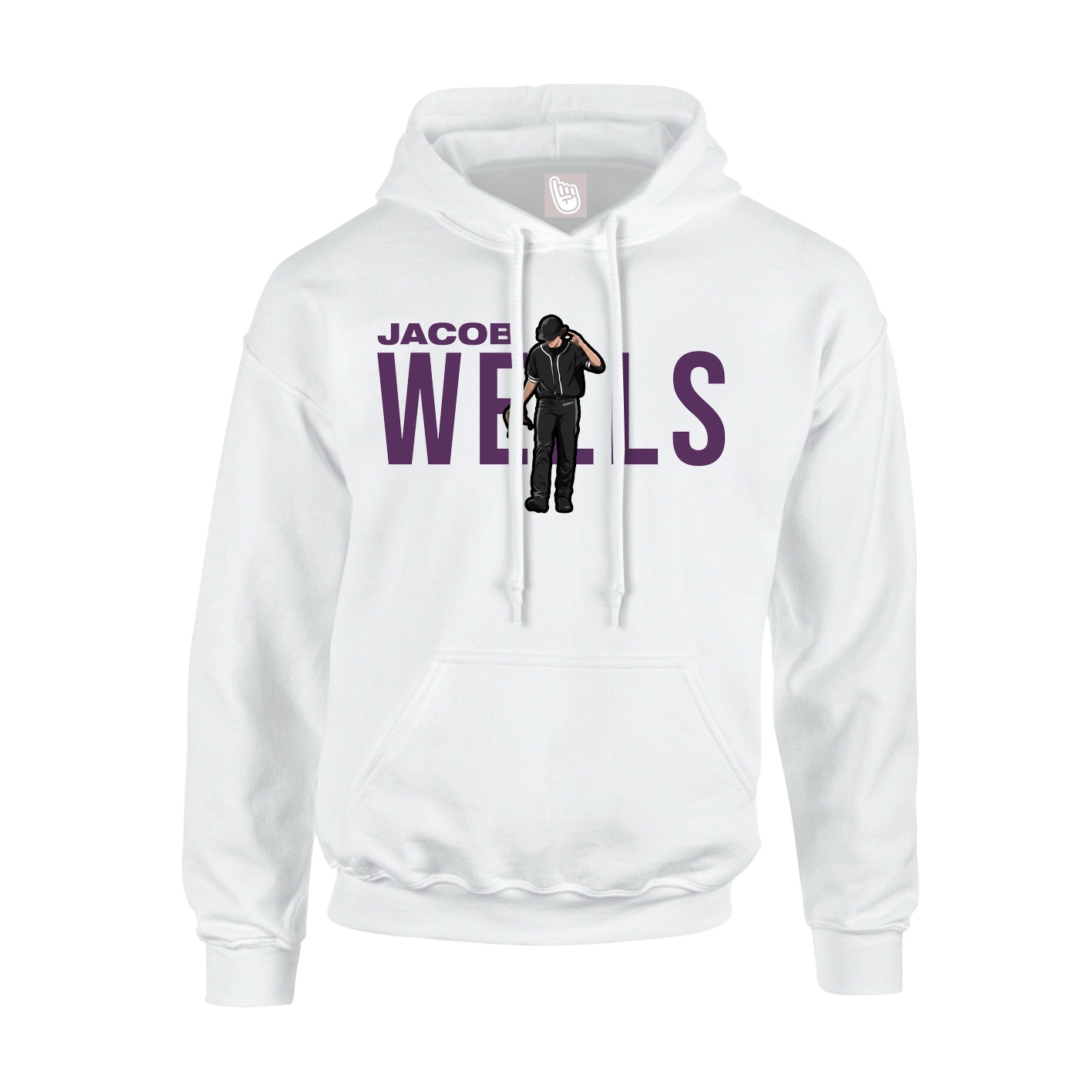 Hoodie — Player Name in White