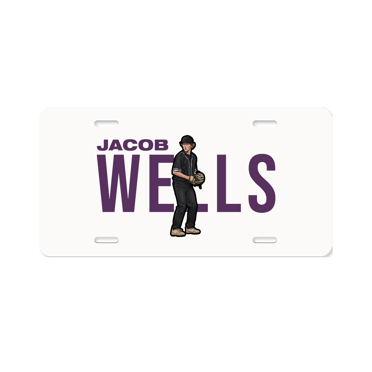 License Plate — Player Name in Classic