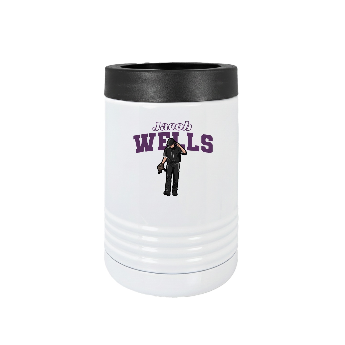 Beverage Holder — Name Arch in White