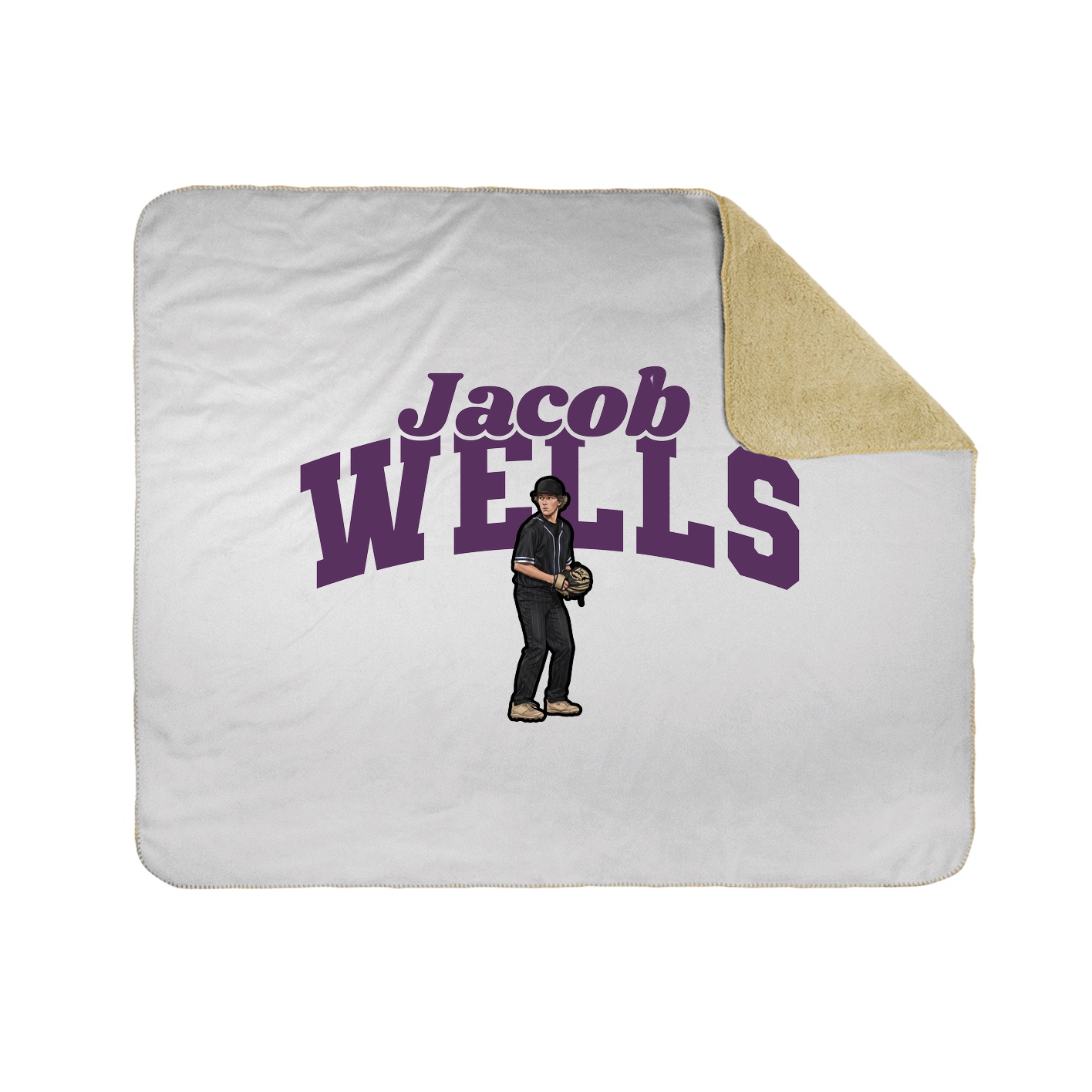 Throw Blanket — Signature Arch in White