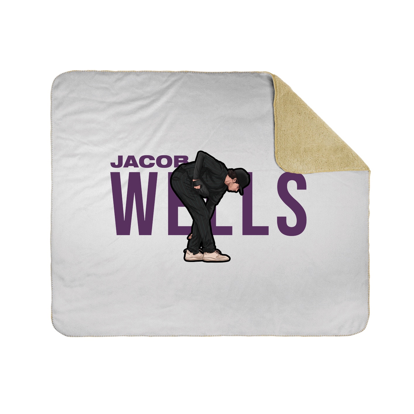 Throw Blanket — Player Name in White