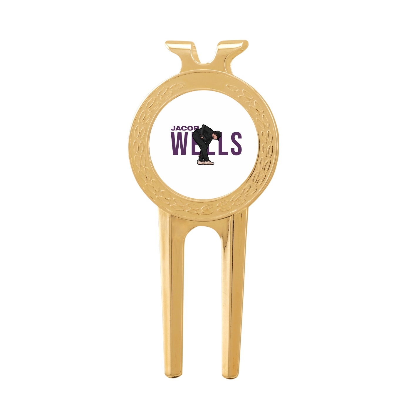 Divot Tool with Ball Marker — Player Name in Classic