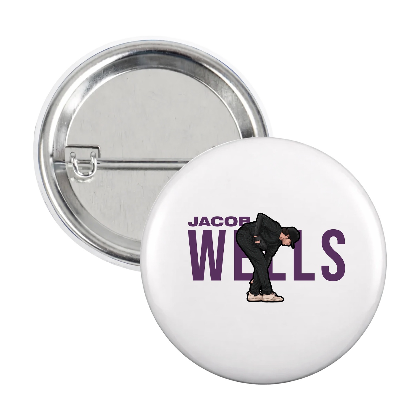 Game Day Button — Player Name in White