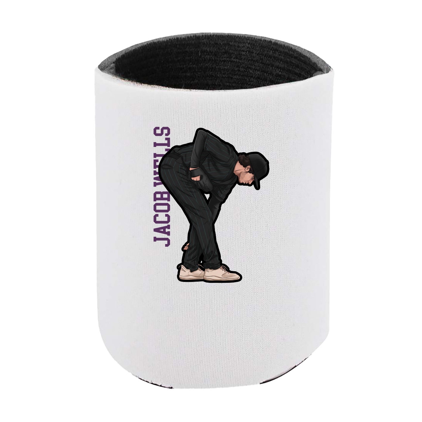 Can Holder — Name Vertical in White