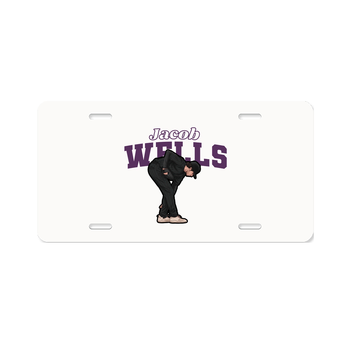 License Plate — Name Arch in Classic
