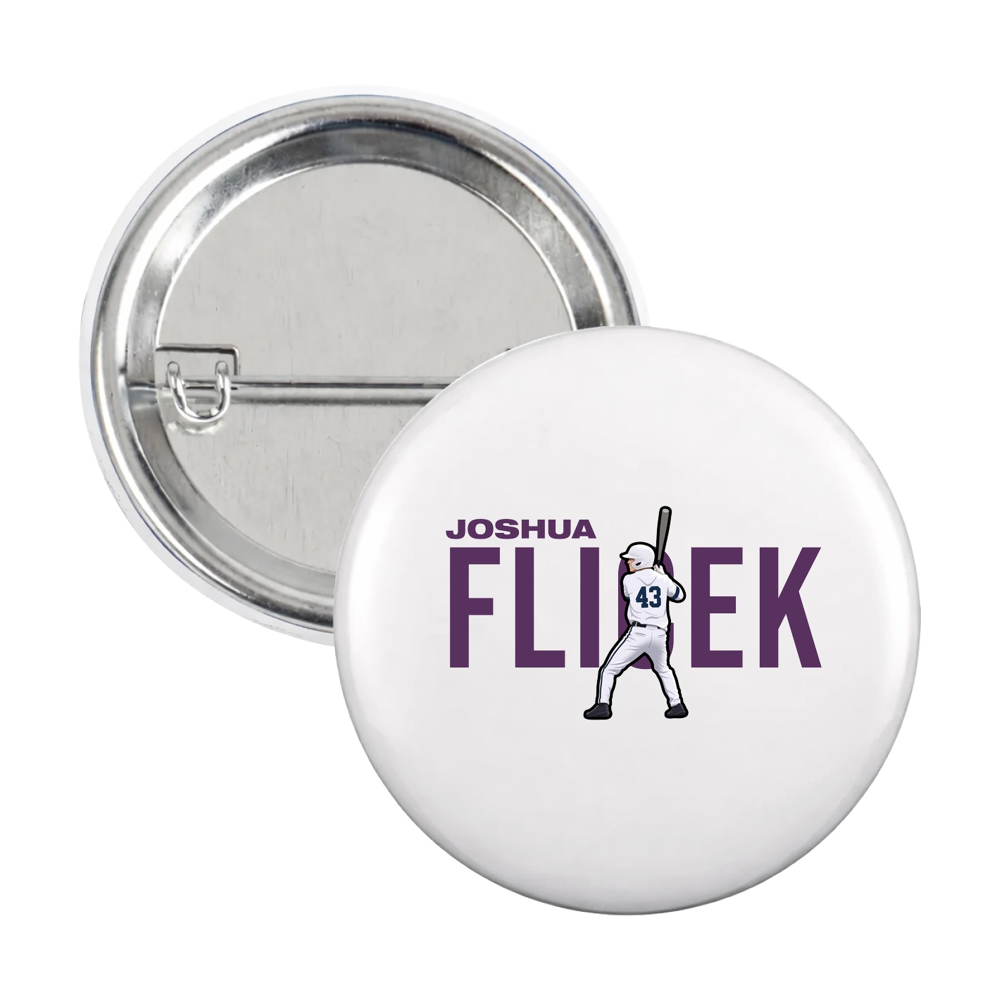 Game Day Button — Player Name in White