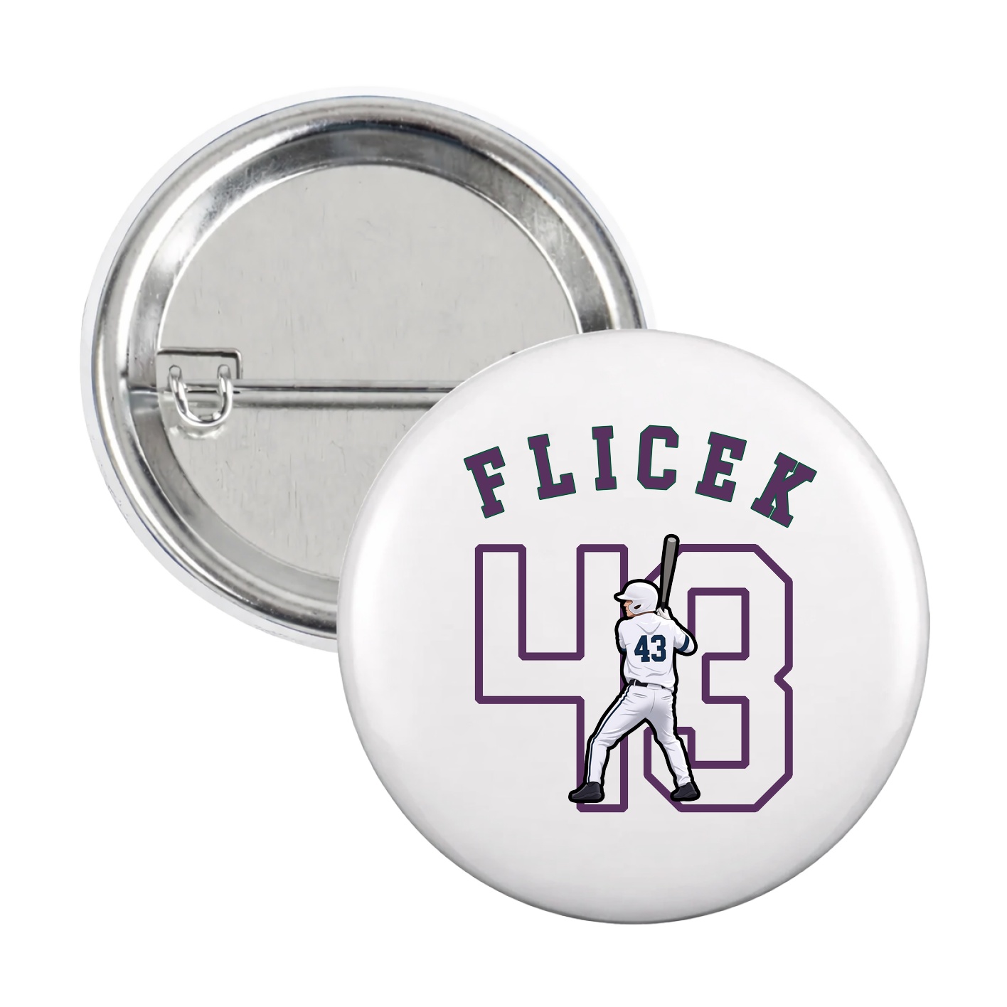 Game Day Button — Shirsey Arch in White