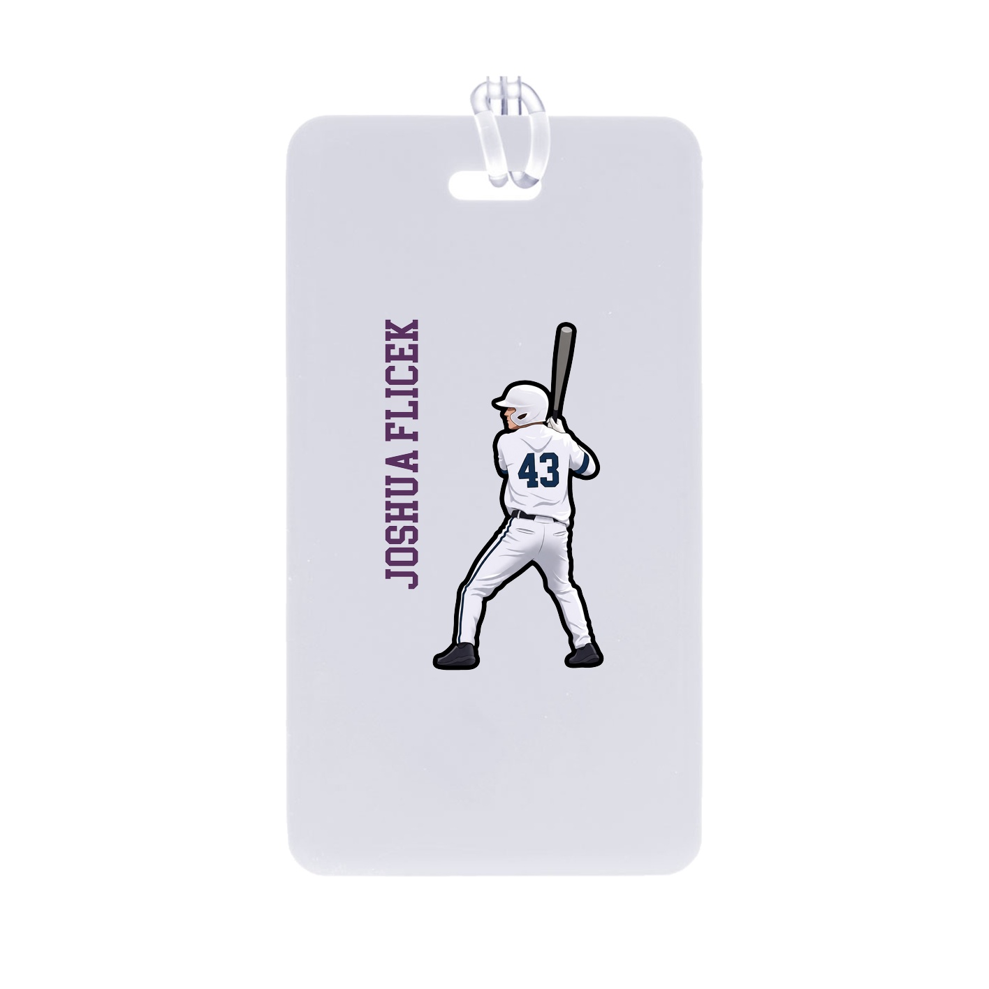 Bag Tag — Name Vertical in Classic