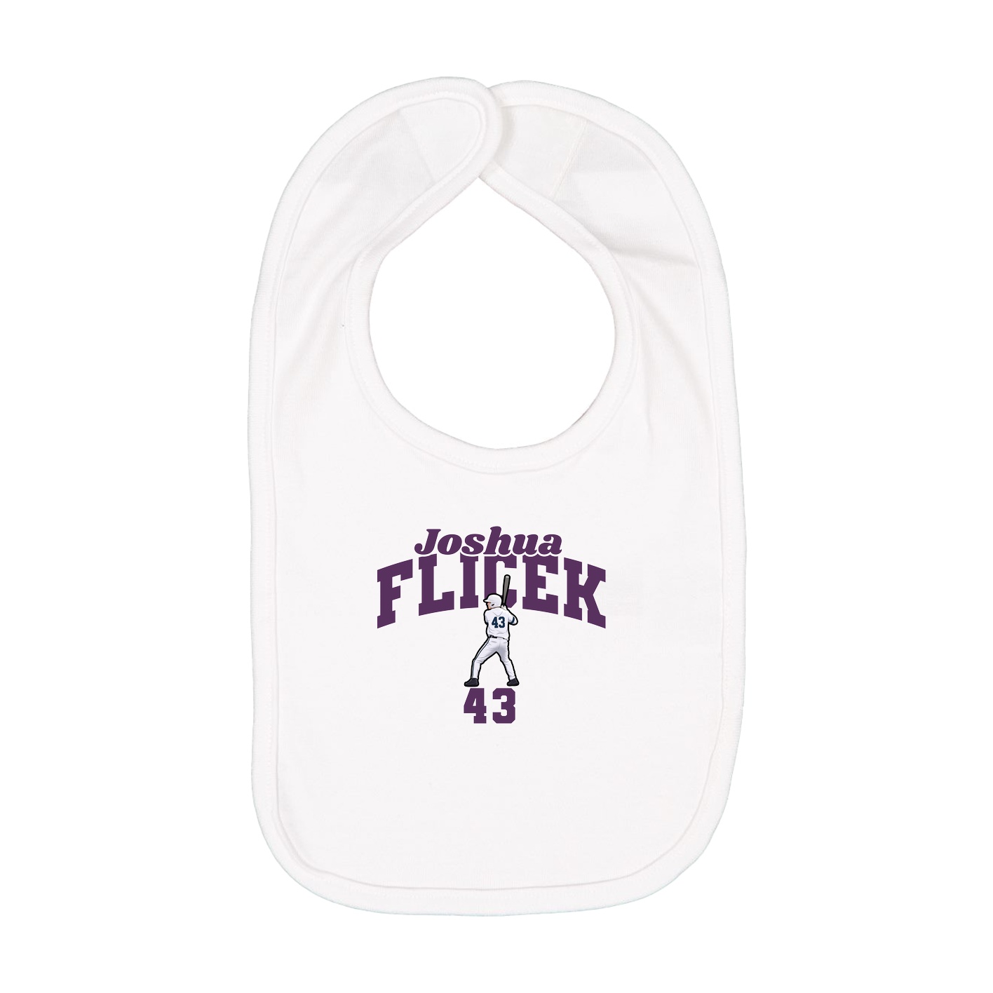 Infant Bib — Signature Arch in White