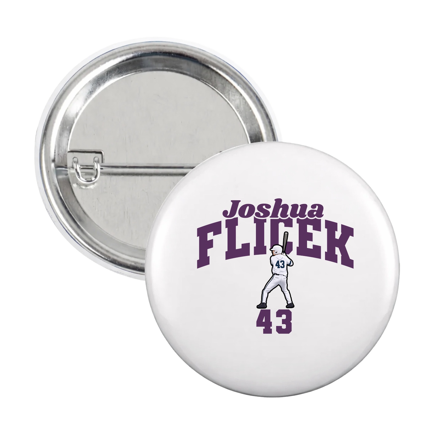 Game Day Button — Signature Arch in White