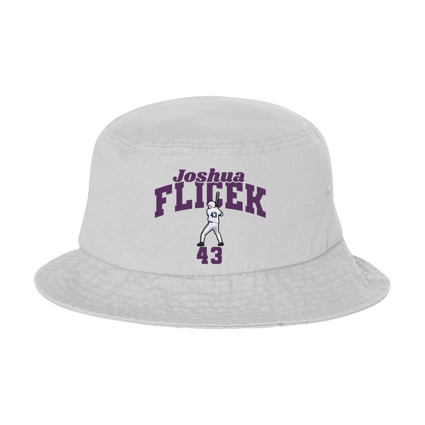 Bucket Cap — Signature Arch in White