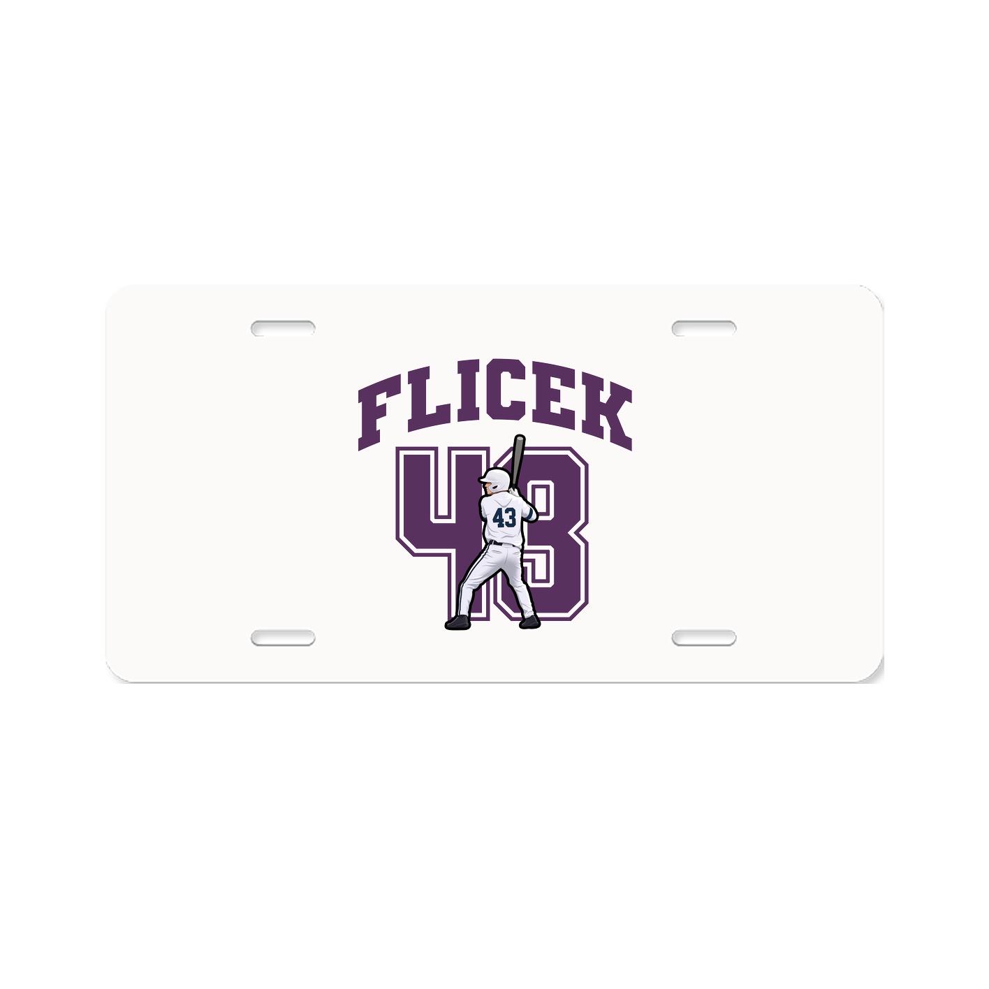 License Plate — Number in Classic