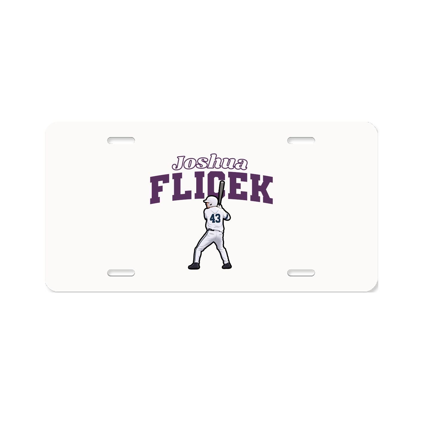 License Plate — Name Arch in Classic