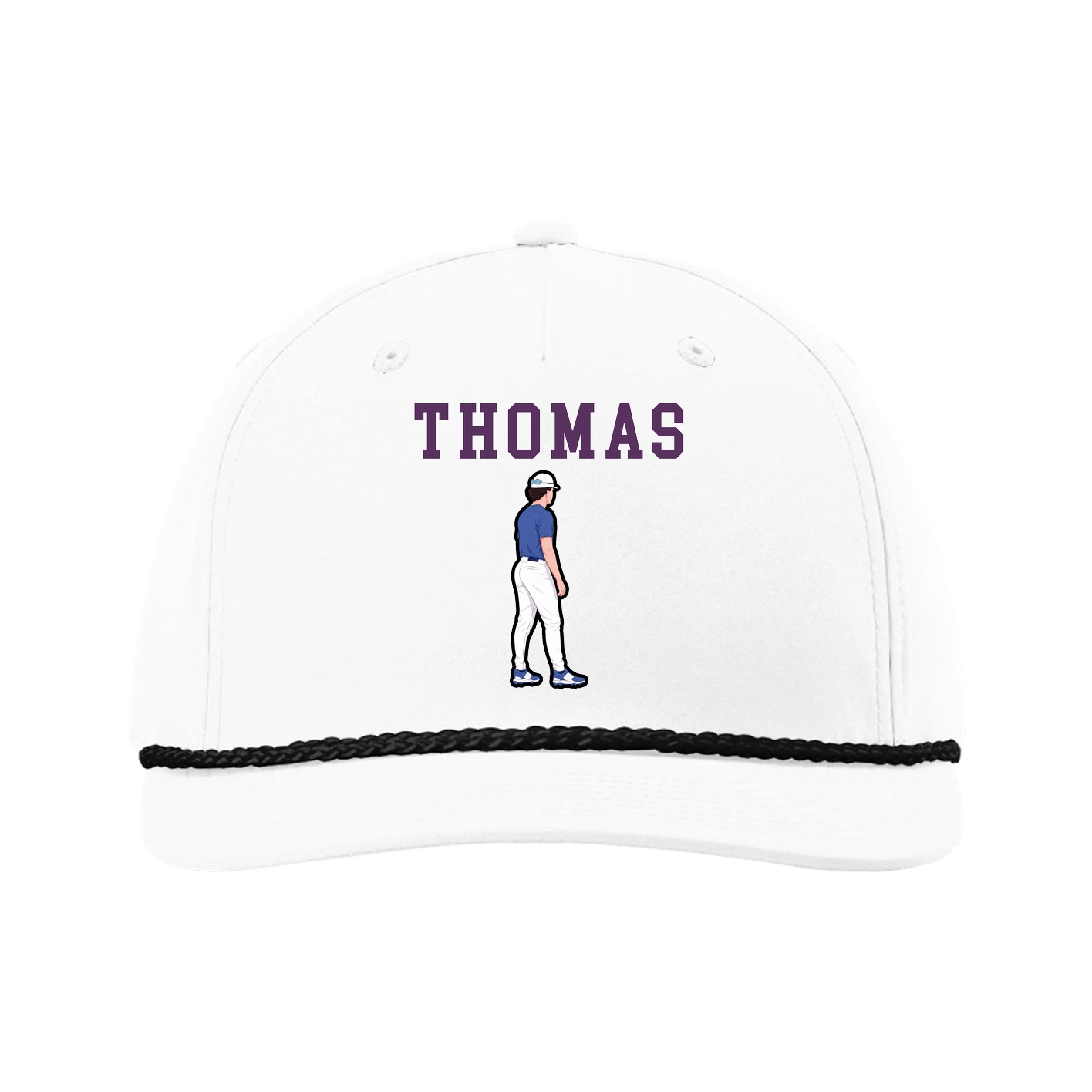 Five-Panel Classic Rope Cap — Shirsey in White