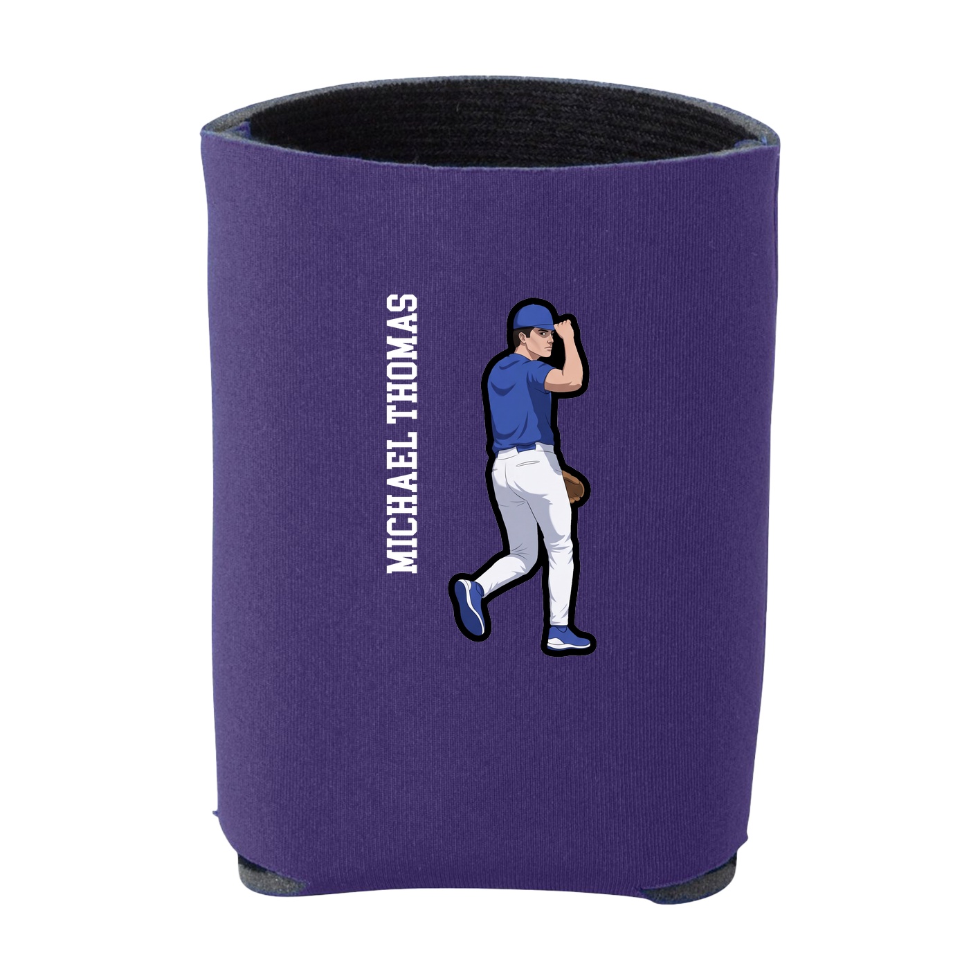 Can Holder — Name Vertical in Purple
