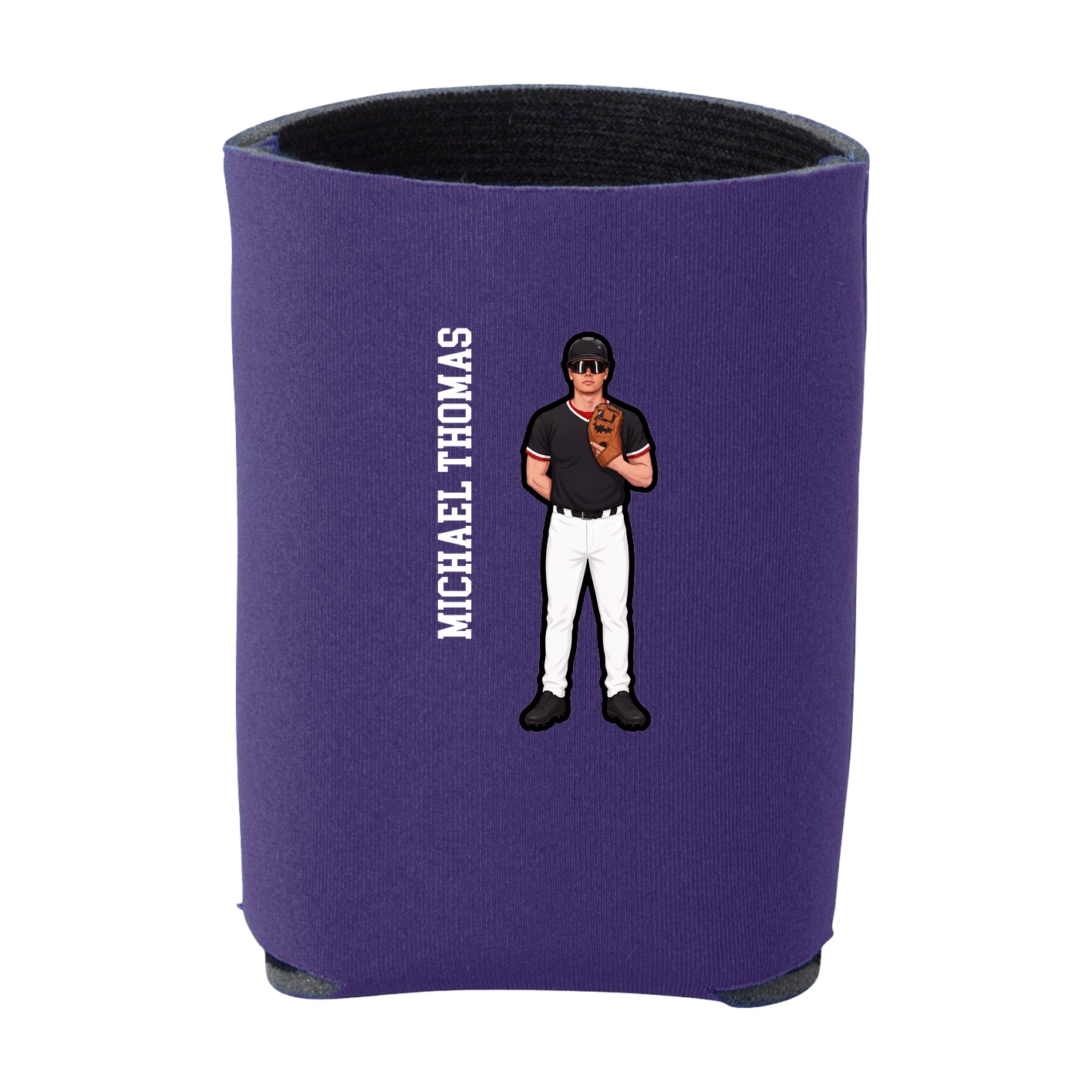 Can Holder — Name Vertical in Purple
