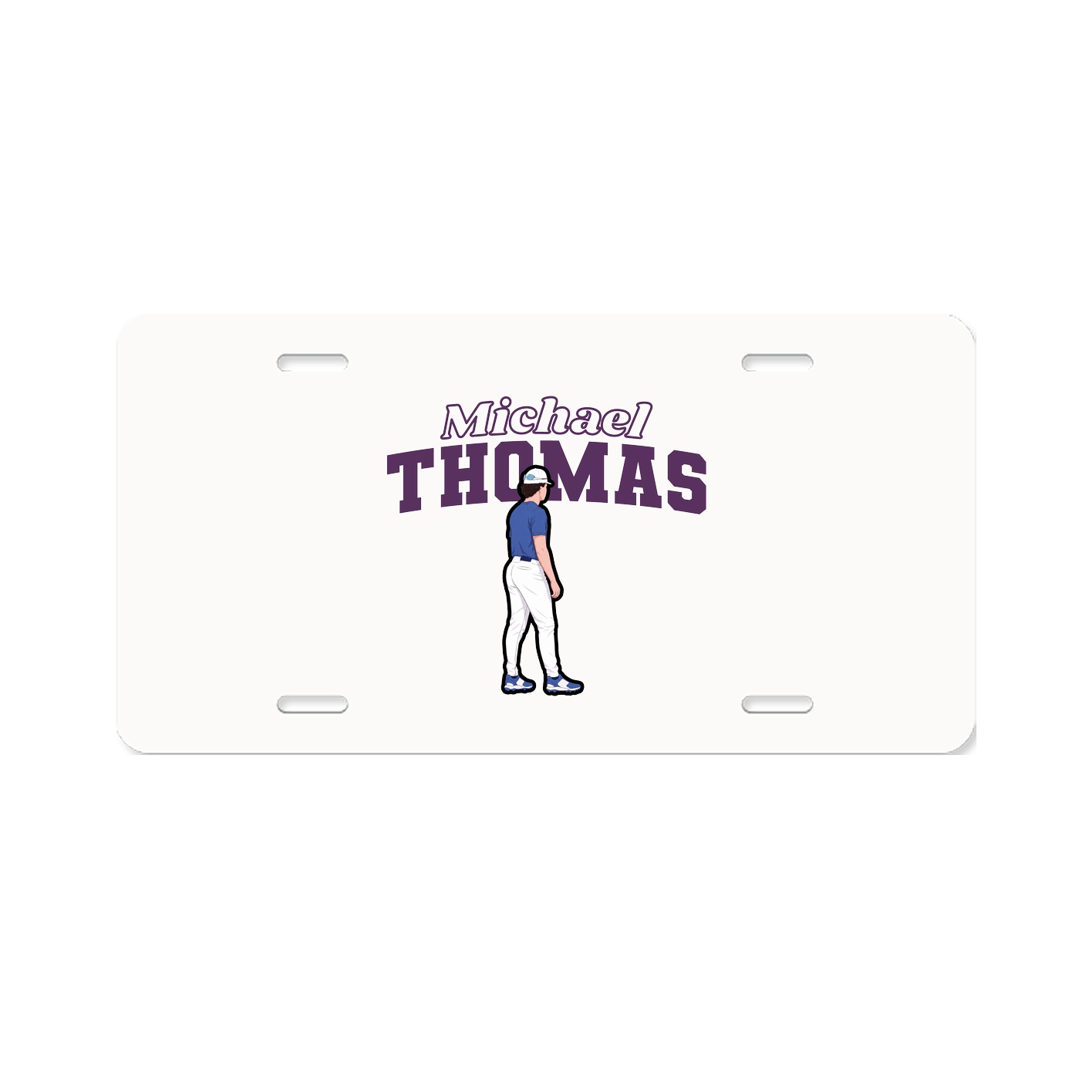 License Plate — Name Arch in Classic