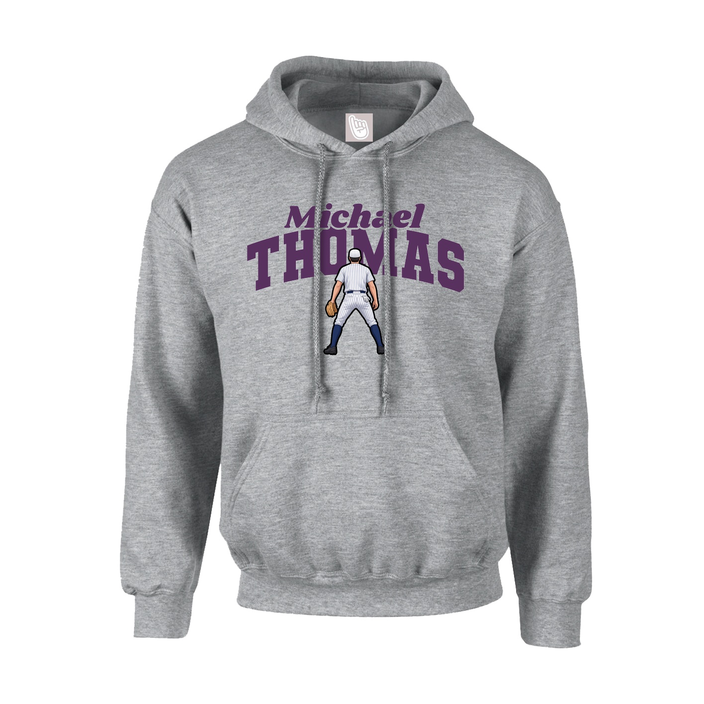 Hoodie — Signature Arch in Grey