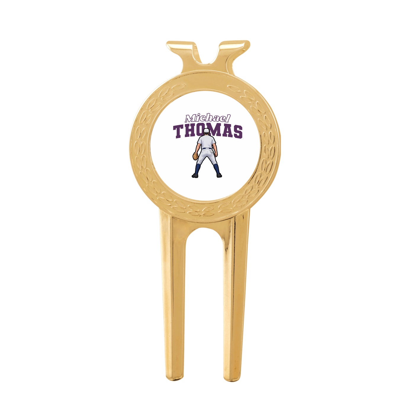 Divot Tool with Ball Marker — Name Arch in Classic