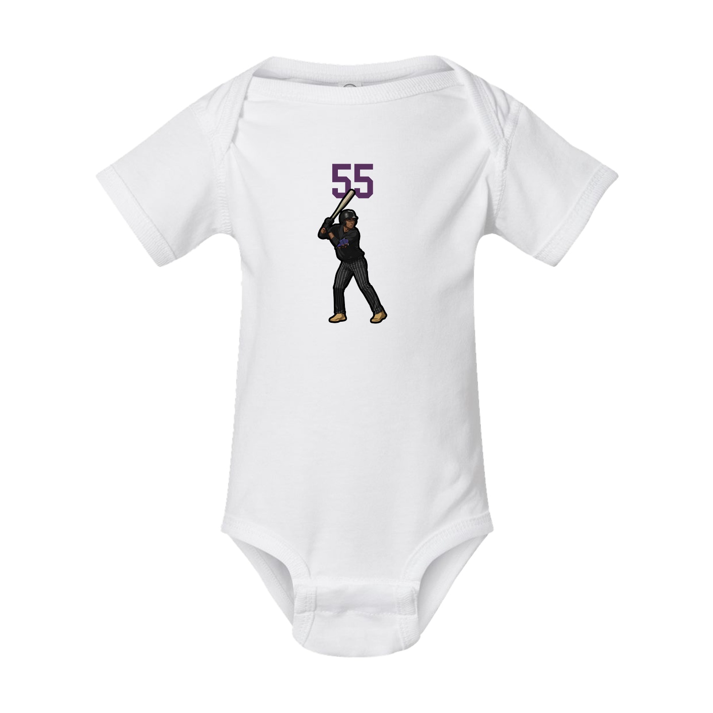 Baby Onesie — Number Top in White