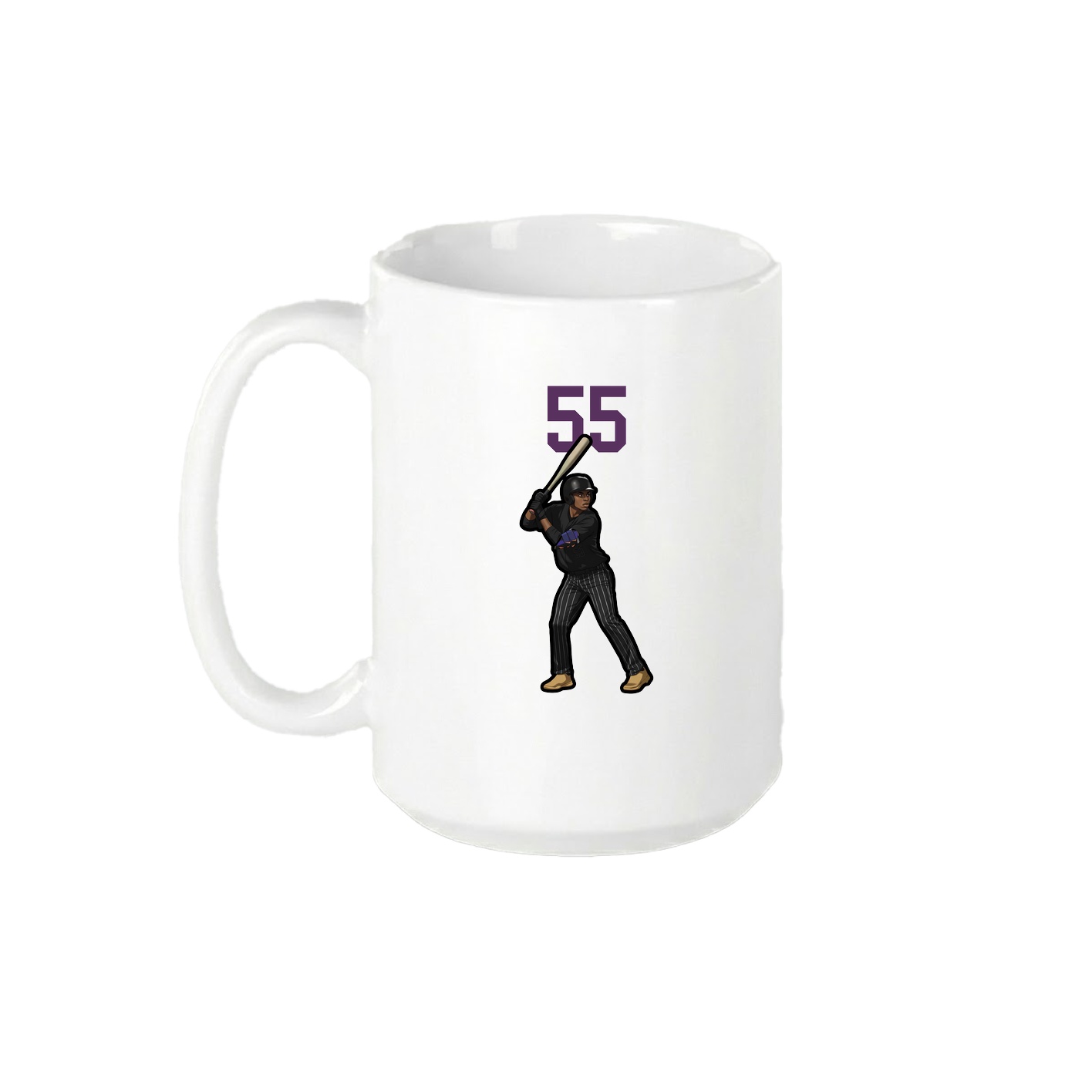 15oz Coffee Mug — Number Top in White