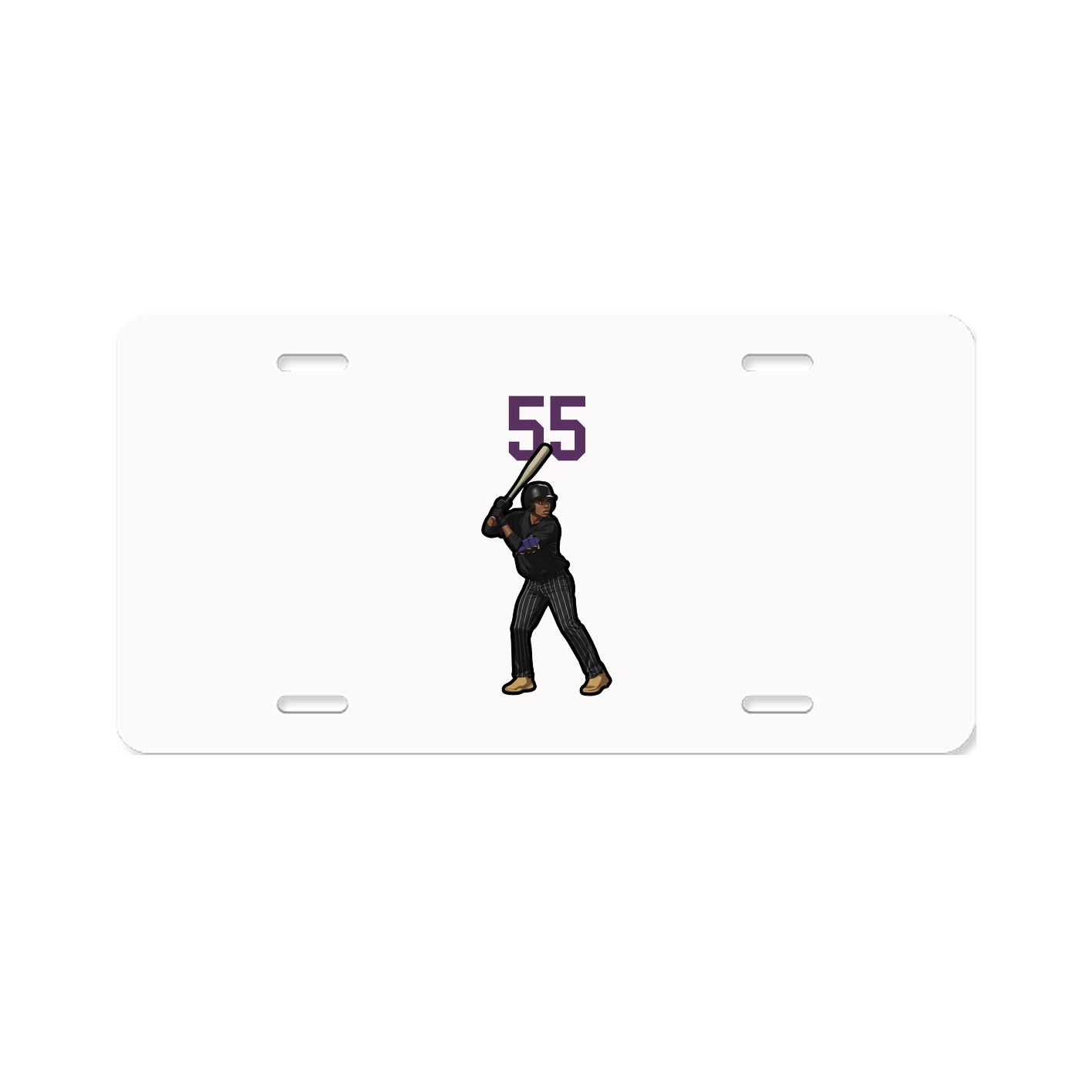 License Plate — Number Top in Classic