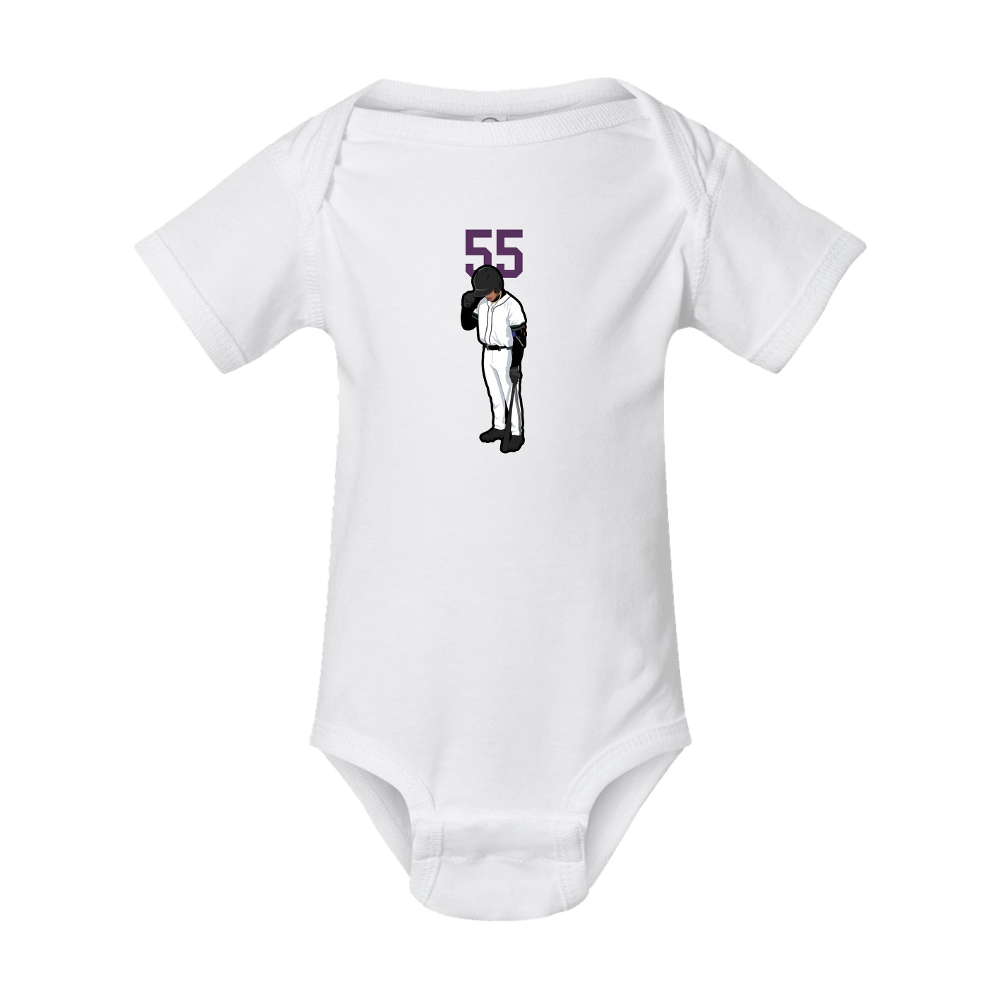 Baby Onesie — Number Top in White