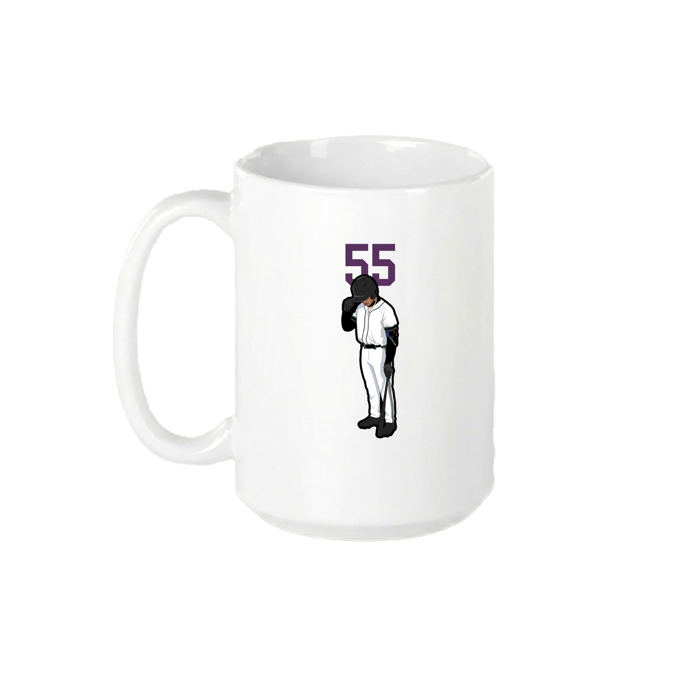 15oz Coffee Mug — Number Top in White