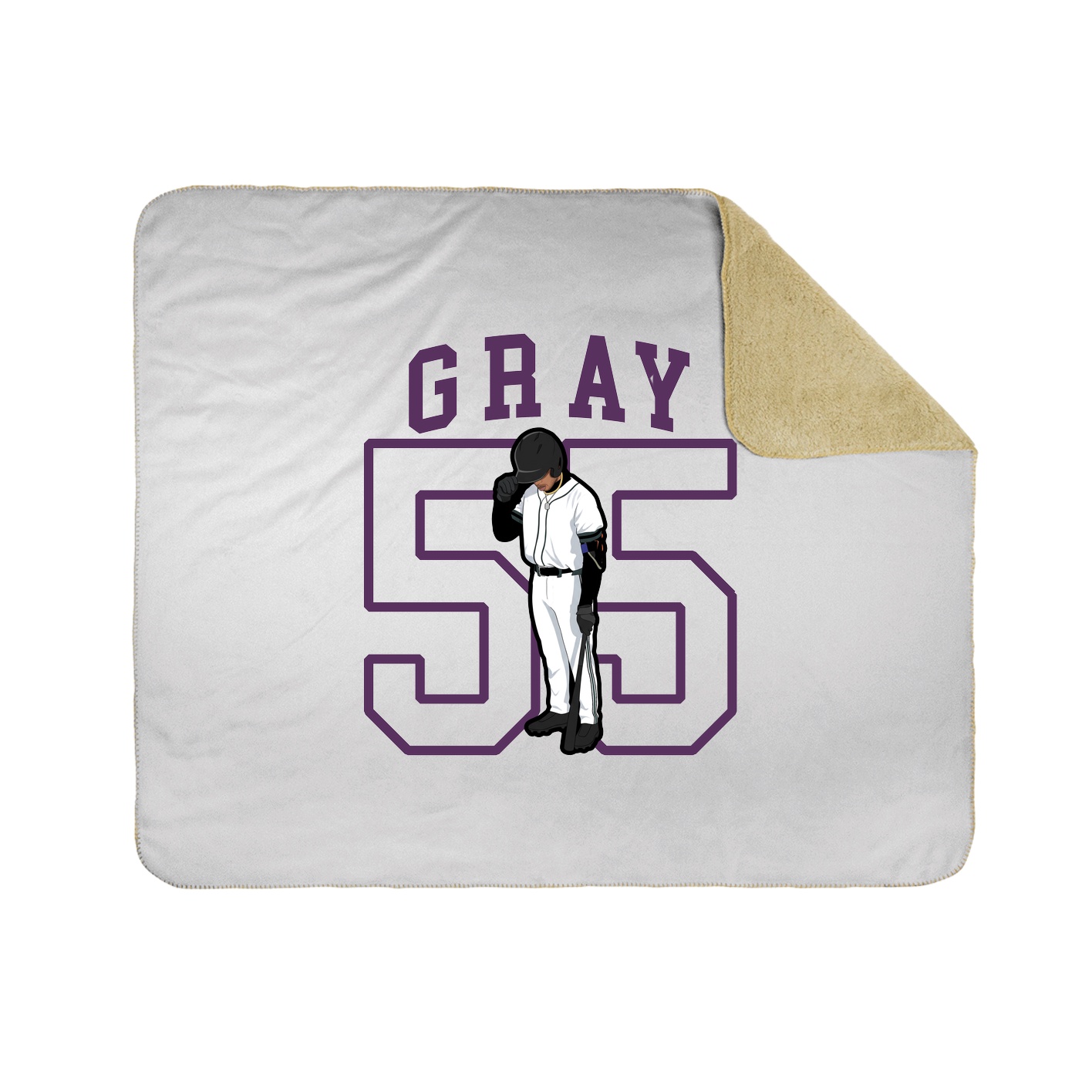Throw Blanket — Shirsey in White