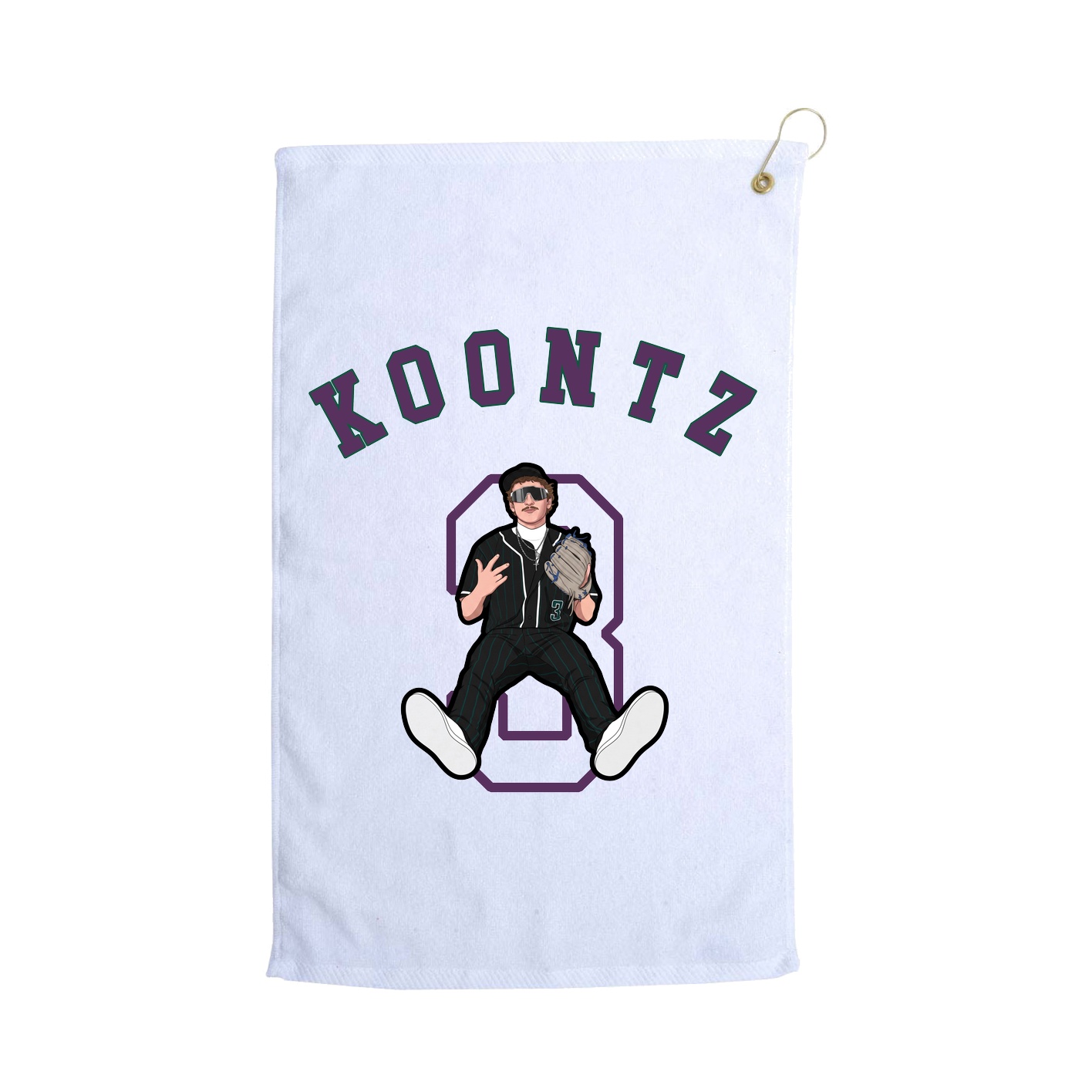 Golf Towel — Shirsey Arch in White