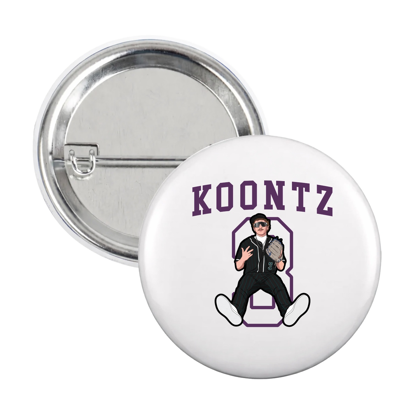 Game Day Button — Shirsey in White