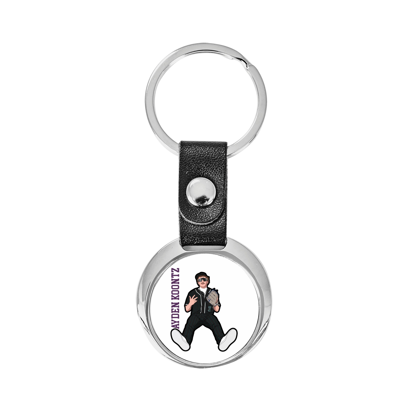 Key Chain — Name Vertical in Classic