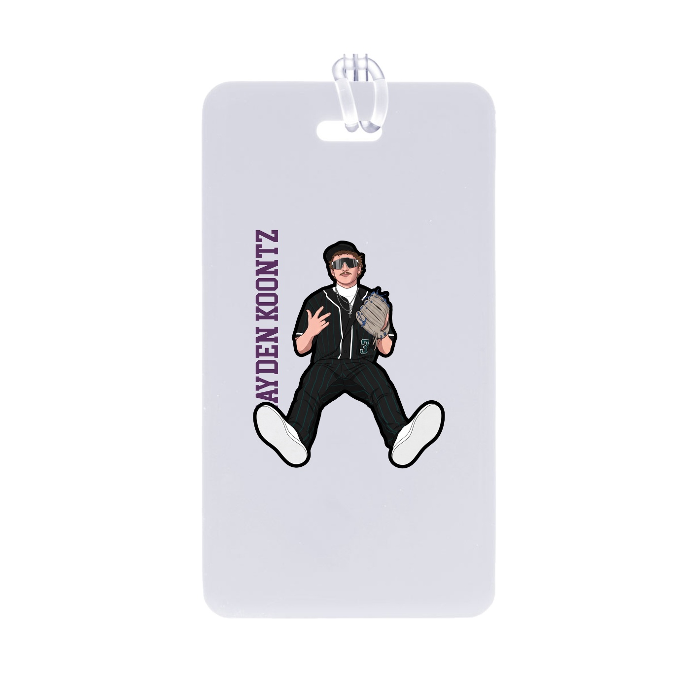 Bag Tag — Name Vertical in Classic