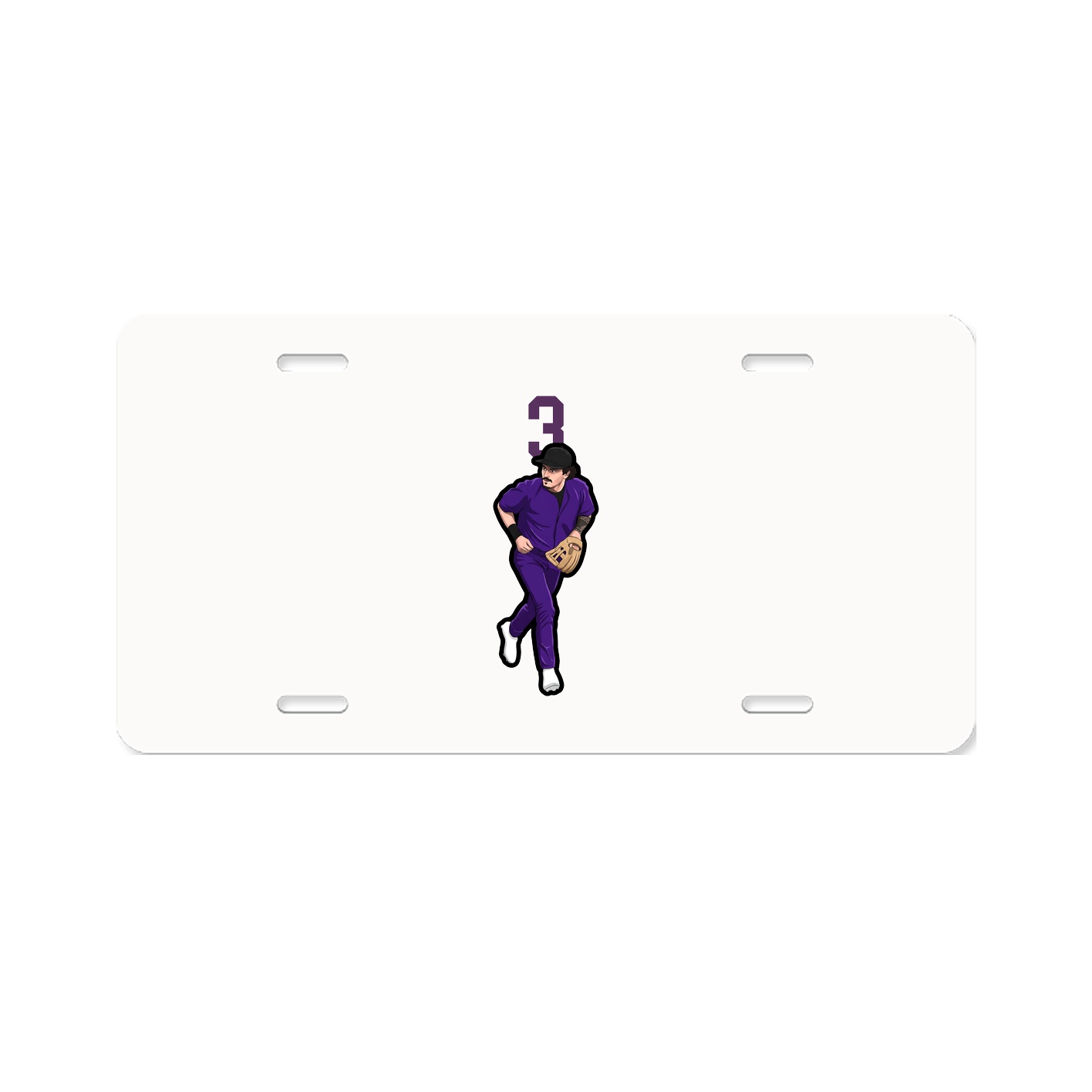 License Plate — Number Top in Classic