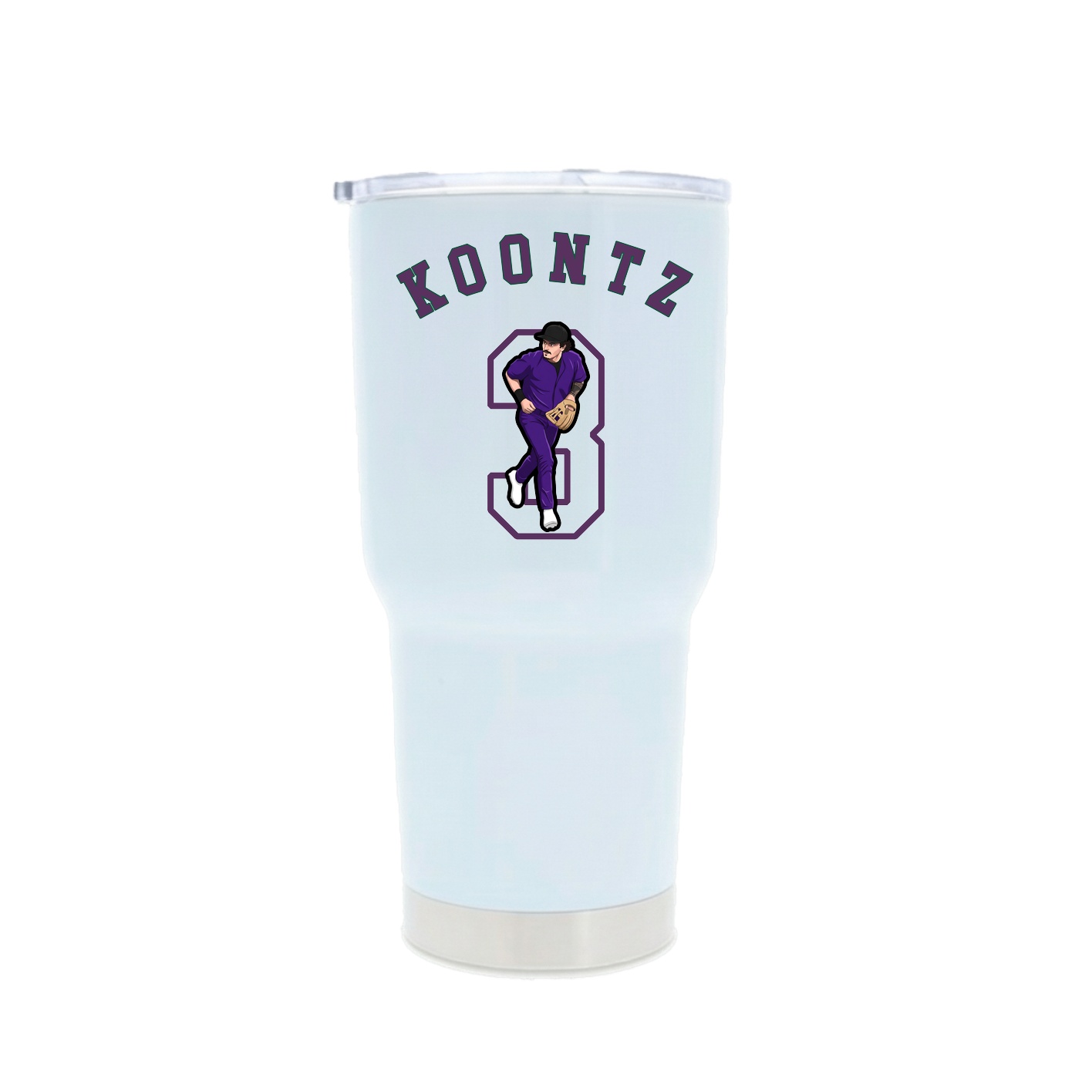30oz Stainless Steel Tumbler — Shirsey Arch in White
